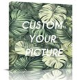 thumbnail image 2 of Palm Leaves Wall Art Painting on Canvas, Country Summer Botanical Tropical Plants Canvas Art Home Prints Wall Art Framed Modern Artwork for Living Room Bedroom Wall Decor 12x12in, 2 of 9