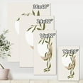 thumbnail image 4 of Abstract Moon and Sun With Green Leaf III 30 in x 40 in Painting Canvas Art Print, by Designart, 4 of 4