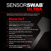 Senor Cleaning Kit - 20mm Sensor Swab (12 Swabs) for Cleaning APS-H Sensors and Eclipse Sensor Cleaning Application with Dropper Tip (59ml) 2oz