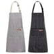 thumbnail image 1 of Delantal de cocina con babero ajustable, delantal de chef suave con bolsillos dobles para hombres y mujeres, 1 of 7