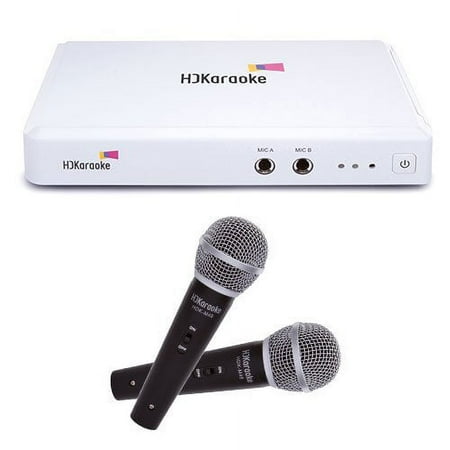 HDK Box 2.0 Internet-Enabled Streaming Karaoke Machine with Two Microphones Bundle