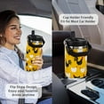 thumbnail image 5 of Steel Tumbler with Straw Vertical Handle Ice Flow Flip Tumbler 30 oz, Chicken Tumbler Insulated Water Bottle Easy for Carry, Good for Home/Office, Better for Travel/Car/Camp, 5 of 6