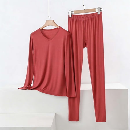 Royisotas Womens Plus Size Pajamas Soft Pjs Casual Cotton 2 Piece Long Sleeve Pajama Sets for Women
