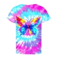 thumbnail image 4 of XAOFW Girl's T-Shirts Short Sleeve Crewneck Colorful Graphic Print Kids Fashion T Shirts Daily Wear Loose Fit Tee Shirts Party Night Soft Breathable Children Tops, 4 of 4