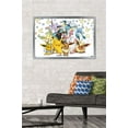 thumbnail image 2 of Pokémon - Pikachu, Eevee, And Its Evolutions Wall Poster, 22.375" x 34", Framed, 2 of 3