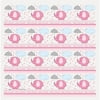 Pink Elephant Baby Shower Wrapping Paper Roll, 5 x 2.5ft, 1 ct