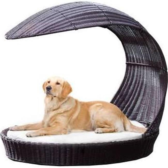 The Refined Feline CHAISE-SK Outdoor Dog Chaise Lounger, Smoke - Large ...