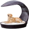 thumbnail image 1 of The Refined Feline CHAISE-SK Outdoor Dog Chaise Lounger, Smoke - Large, 1 of 1