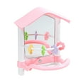 thumbnail image 5 of Serenable Bird Mirror Bird Toys Interactive Decorative Training Chewing Parrot Toy with Perch for Lovebirds Finch Greys Canaries Conure pink, 5 of 9