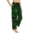 thumbnail image 2 of Balery Green Bright Web with Spiders print Women's Pajama Pants,Ultra Lightweight Pjs,Lounge Pant-X-Large, 2 of 9