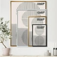 thumbnail image 4 of Designart Minimal Geometric Lines And Circle VI FLOAT FRAME WALL ART, 4 of 4