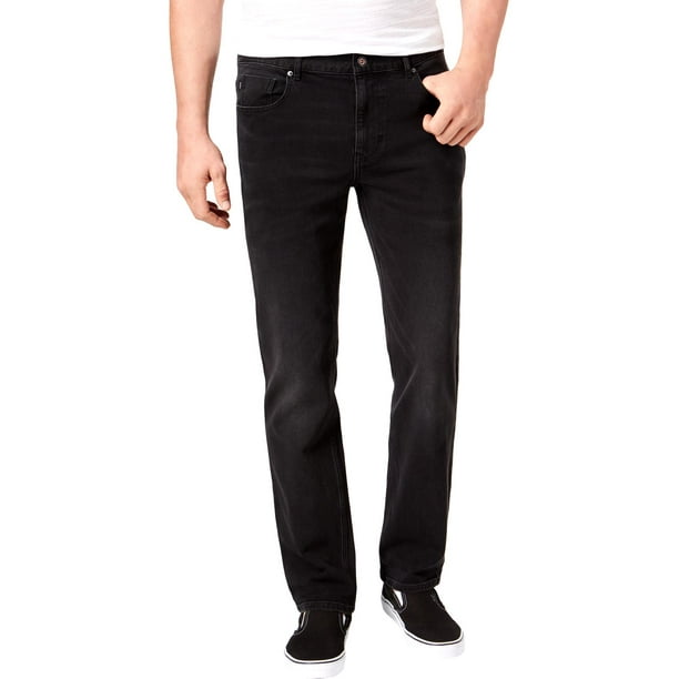 DKNY - DKNY Mens Denim Slim-Fit Straight Leg Jeans Black 38/30 - Walmart.com - Walmart.com
