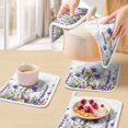 thumbnail image 5 of Spring Floral Pot Holders for Kitchen Heatproof Potholder, 5 Pack Purple Flowers Colorful Summer Botanical Hot Pads Multipurpose Oven Pads Cloth Potholders Trivet for Cooking Baking, 5 of 8