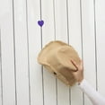 thumbnail image 5 of OUNONA 10Pcs No Trace Self-Adhesive Purple Hooks Heart Shape Iron Coat Holder Hook for Walls, 5 of 8