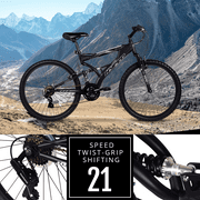 Hyper Bicycles 26 Havoc Mountain Bike, Adults Ages 13+, Black