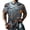 #02 Black, variant on Men's Halloween Costumes Distressed Bat Graphic Printed Crew Neck Short Sleeve Tops Loose Fit Party Stretchy Daily Casual Tees,5XL,Wine
