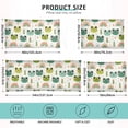 thumbnail image 2 of Cute Frog Head and Rainbow Plush Pillow Cases Standard Size Ultra Soft Warm Pillowcases with Zipper 20"x26", 2 of 9