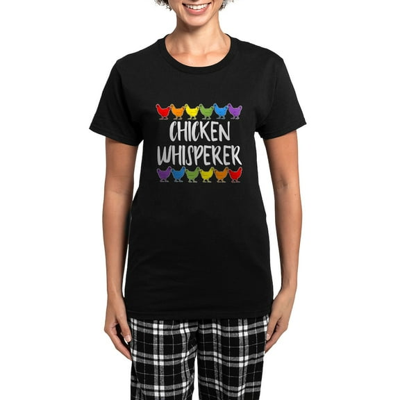 CafePress - Chicken Whisperer Women's Dark Pajamas - Women's Short Sleeve Print T-Shirt and Pants Dark Cotton Pajama Set