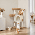 thumbnail image 3 of Renwick 42" Height Cactus Cat Tree with Scratching Posts and Platform, Beige/Brown, 3 of 8