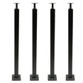 thumbnail image 4 of Miumaeov Cable Railing Post 30°-drilled Stair Post 36"x2"x2" Adjustable Top Angle Line Post Top Mount Stainless Steel Black Finish Wood Concrete Level Deck (4Pcs), 4 of 15