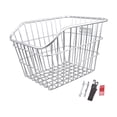 thumbnail image 2 of figatia Rear Bike Basket Rack Heavy Duty Portable Iron Wire Easy Install Basket for Riding Accessories No Lid, 2 of 8