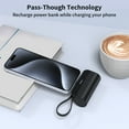 thumbnail image 3 of Mini Power Bank, 5,000mAh+5,000mAh Portable Charger 18W Compatible with iPhone 16 Series, Samsung, iPad Pro/Air, 3 of 9