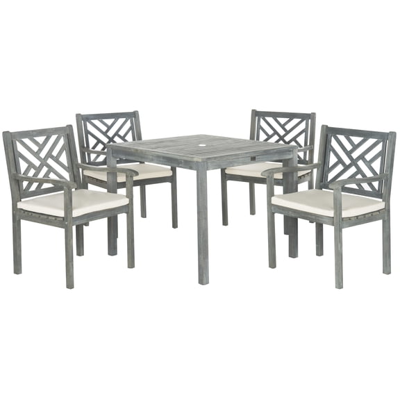 Safavieh Bradbury Outdoor Modern 5 Piece Dining Set with Cushion