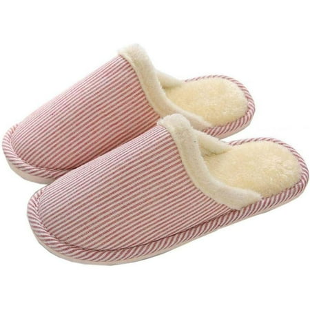 

bangyoudaoo Slippers Women s Winter Slippers Plush Slippers Warm and Comfortable Slippers Foam Non-slip Indoor Slippers