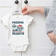 thumbnail image 5 of Freedom Don't Take It For Granite Pun Romper Boys or Girls Infant Baby Brisco Brands 6M, 5 of 6