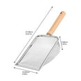 thumbnail image 4 of Stainless Steel Cat Litter Scoop Cat Litter Scooper Pets Litter Scoop Litter Shovel with Wooden Handle, 4 of 7
