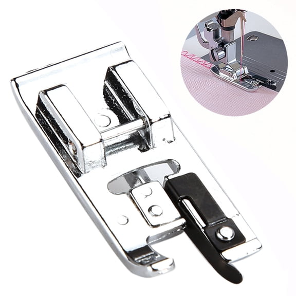 HEVIRGO Overlock Overedge Overcasting Sewing Machine Presser Rolled Hem Foot Tool