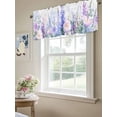 thumbnail image 6 of Blue Pink Flower Curtain Valances for Windows, Nature Spring Botanical Plant Painting Kitchen Valance Window Treatment, Light Filtering Block Curtains for Bathroom/Bedroom/Living Room 42'' x 18'', 6 of 9