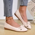 thumbnail image 2 of Loafers for Women, Plus Size Soft Sole with Bows, Trendy Comfortable Flat Shoes for Spring Summer, 2 of 9