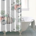 thumbnail image 3 of Rideaux de Douche Récolte de Citrouilles Rustiques d'Automne, Rideau de Douche Lavable avec Crochets en Tissu Polyester Rétro pour Salle de Bain Halloween Noël Hôtel Dortoir, 3 of 5