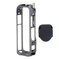 thumbnail image 2 of Action Camera Cage, 1/4 Inch Thread Hole Dual Cold Shoe Mounts Action Camera Housing Case Frame with Silicone Lens Cover for Microphone, 2 of 7