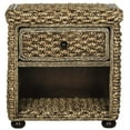 thumbnail image 2 of SAFAVIEH Musa Braided Brown Wash Wicker Nightstand With Drawer Brown Wash, 2 of 7