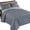 Grey, variant on Reversible Bedspread Set By Collections Etc.™