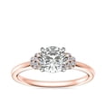 thumbnail image 1 of Bague de Fiançailles Solitaire Dernier Cri en Or Rose Massif 18K pour Femmes, 0,65 Carat, Taille Ronde Excellente, Véritable Diamond, Taille 7,5, 1 of 8