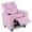 Pink, variant on Costway Kids Recliner Chair with Cup Holder & Side Pocket Adjustable Backrest Footrest Pink
