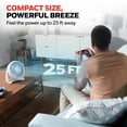 thumbnail image 3 of Honeywell HT-904 TurboForce - Ventilador de circulación de Aire de Mesa, pequeño, Blanco, Ventilador Personal silencioso para el hogar u Oficina, 3 velocidades y Cabezal Giratorio de 90 Grados, 3 of 5