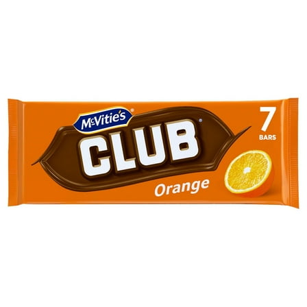 McVitie's Club Orange Biscuit 7pk 154g