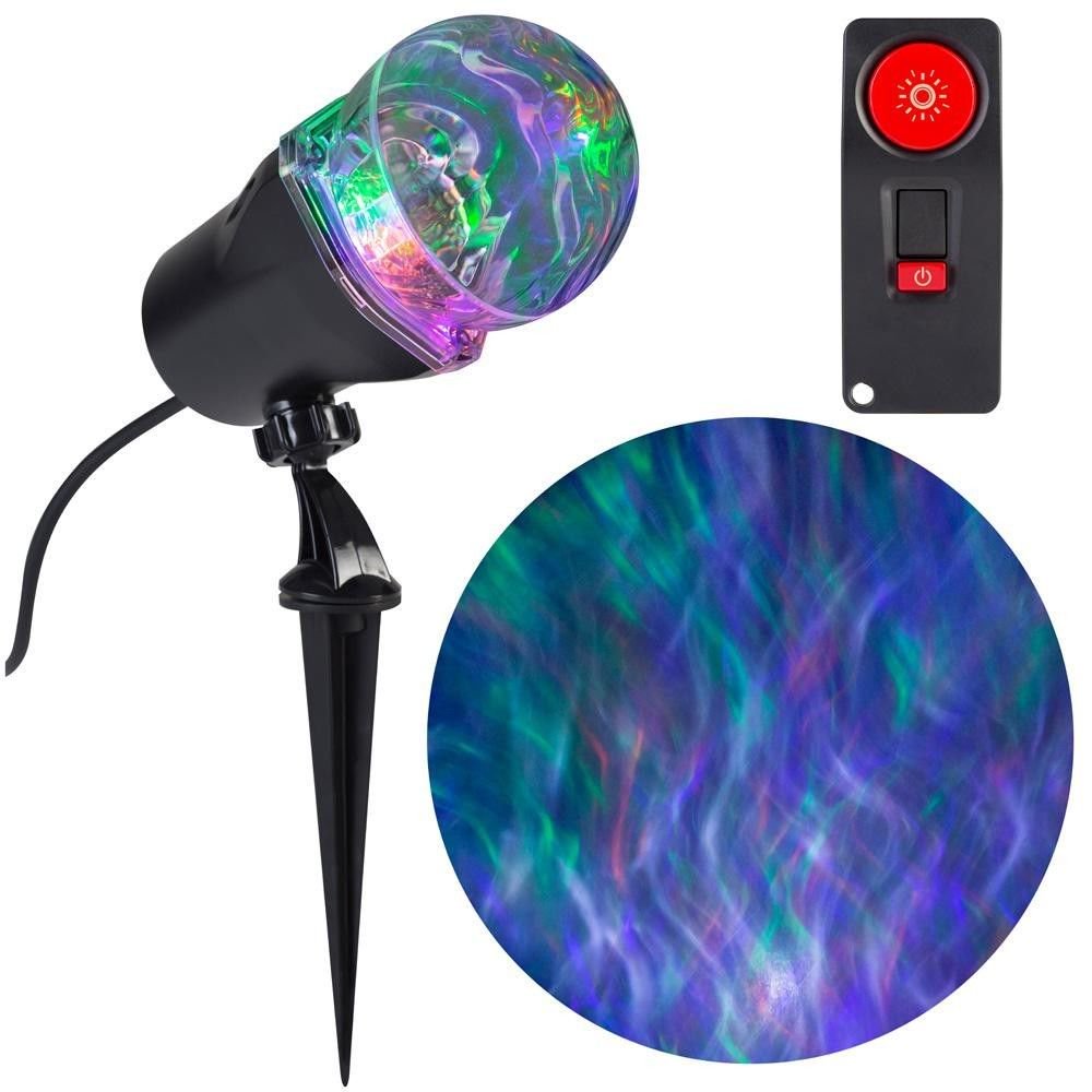 LightShow 4Light Remote Control Projection Stake MultiColor LED Super