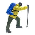 thumbnail image 1 of Figuras de personas escaladoras a escala 1/87 Figuras de personas montañeras para dioramas en miniatura amarillo y azul, 1 of 9