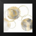 thumbnail image 2 of Harris, Natalie 12x12 Black Modern Framed Museum Art Print Titled - Circular Gray and Gold II, 2 of 5
