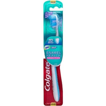 Colgate 360 Enamel Health Sensitive Toothbrush, Extra Soft - 1 Ea, 2 Pack