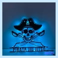 thumbnail image 3 of Handmadetneonsign Pirate Skull Metal Sign, Pirate Skull Metal Light, Skull Wall Art, Home Wall Decor 78508, 3 of 5