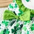 thumbnail image 5 of MEZZALL Baby Girl My First St. Patrick's Day Outfit Ruffle Bodysuit Cake Smash Shorts Clover Clothes, 5 of 7