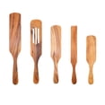 thumbnail image 4 of US 1-2 Set of 5 Pcs Nice-nook Spurtles Cook Kitchen Tool Wooden Non Stick Spoon, 4 of 12