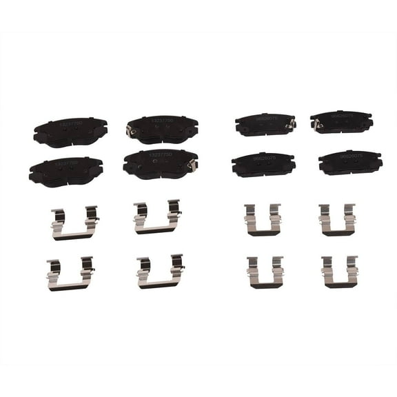 OE # 13237750 Front Rear Left Right Brake Pads 8PCS Fits select: 2011-2017 CHEVROLET EQUINOX LT, 2010-2017 GMC TERRAIN SLE