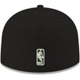 thumbnail image 4 of Men's New Era Black San Antonio Spurs Official Team Color 59FIFTY Fitted Hat, 4 of 6